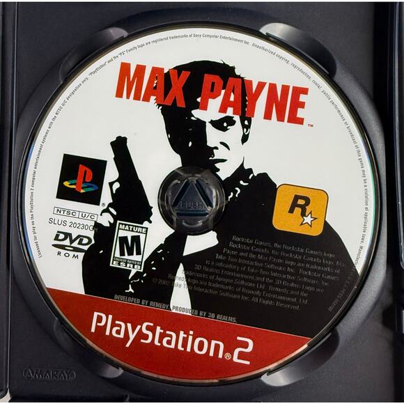 Max Payne Greatest Hits (PS2, 2002) Complete CIB Rockstar Remedy Tested & Works - Picture 4 of 9
